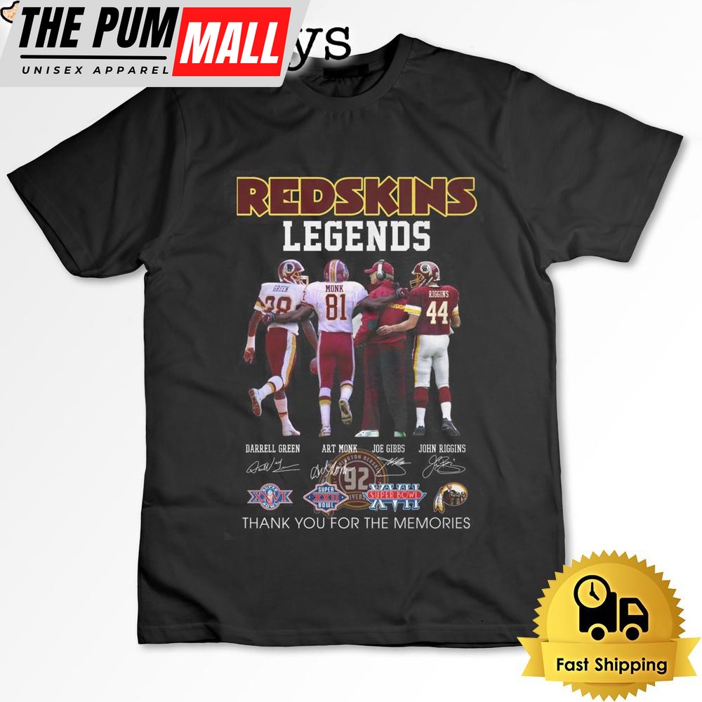 Washington Redskins legends T Shirt