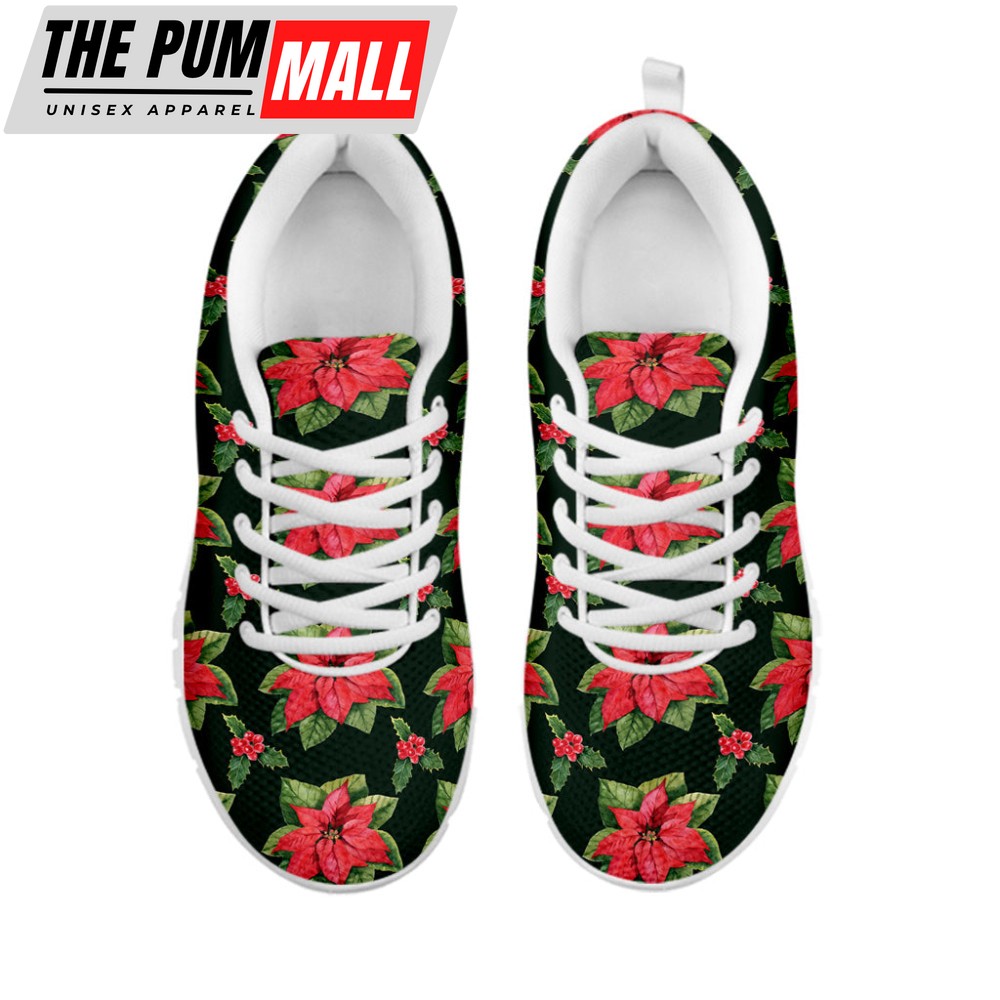 watercolor-christmas-poinsettia-print-white-running-shoes-gift-for-men-and-wome-pb5nwe7f Watercolor Christmas Poinsettia Print White Running Shoes, Gift For Men And Women