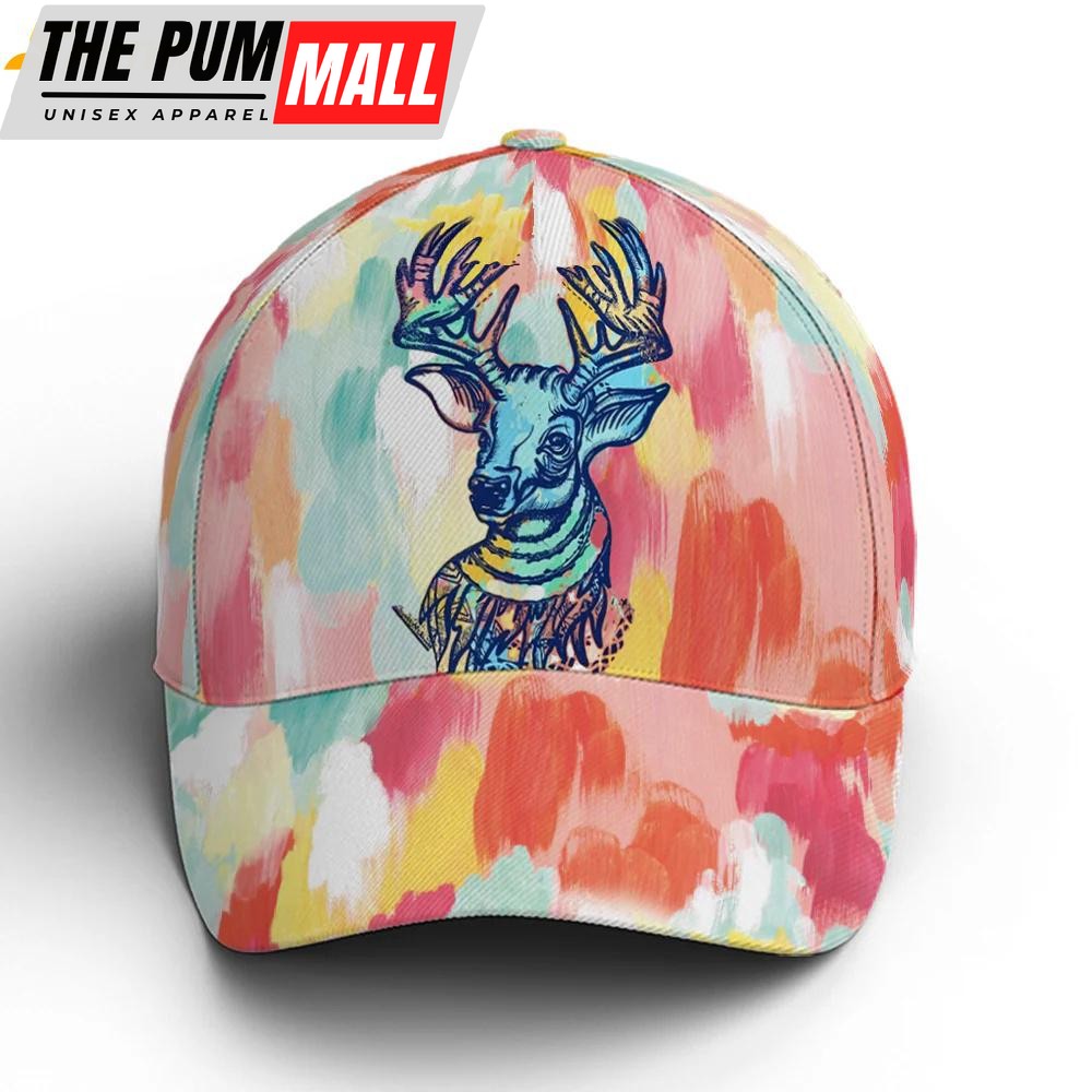 Watercolor Deer Classic Baseball Cap