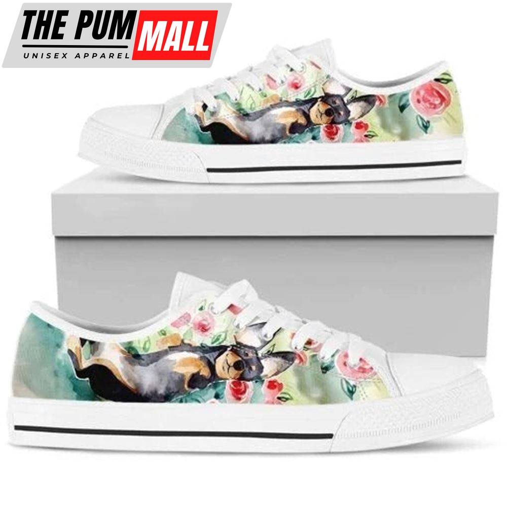 Watercolor Lovely Wiener Low Top Shoes – Low Top Shoes Mens, Women