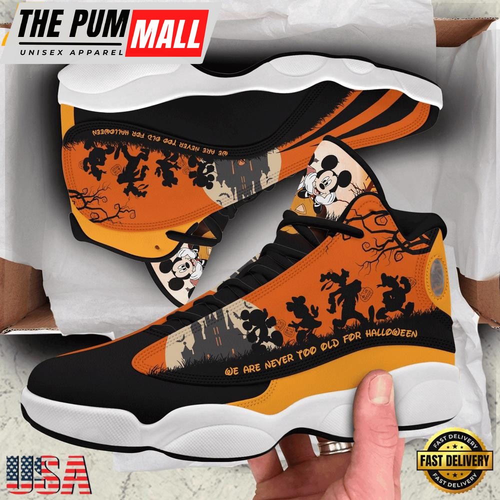 We Are Never Too Old For Halloween Disney Mickey Jd13 Sneaker Shoes