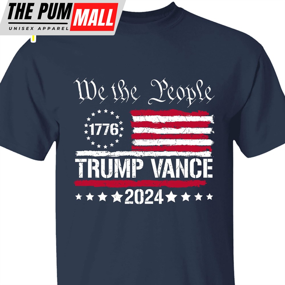 We The People Trump Vance Shirt Donald Trump 2024 Shirt Trump Supporters Shirt Dark K1493 – GOP 9501491888435