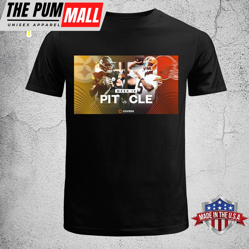 Week 12 2024 Pit Vs Cle Black T-Shirt