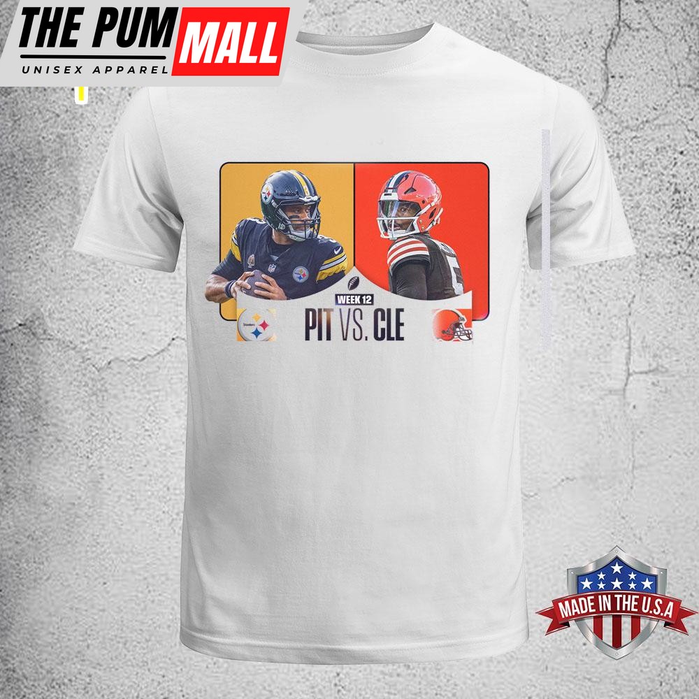 Week 12 2024 Pit Vs Cle White T-Shirt