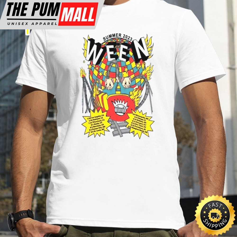 Ween Summer Tour 2025 Unisex White T-Shirt