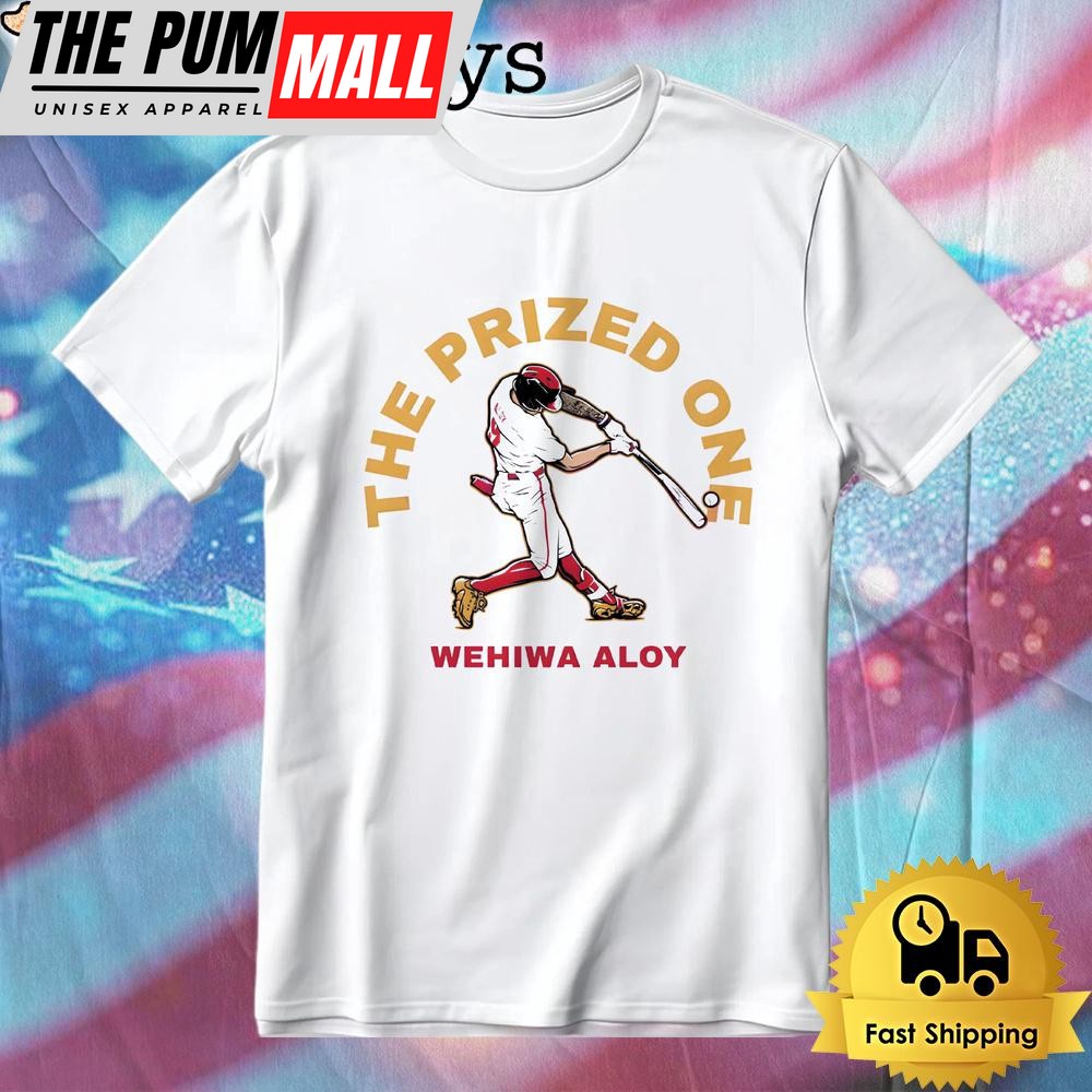 Wehiwa Aloy The Prized One Arkansas Baseball Design Home Run Swing T-Shirt