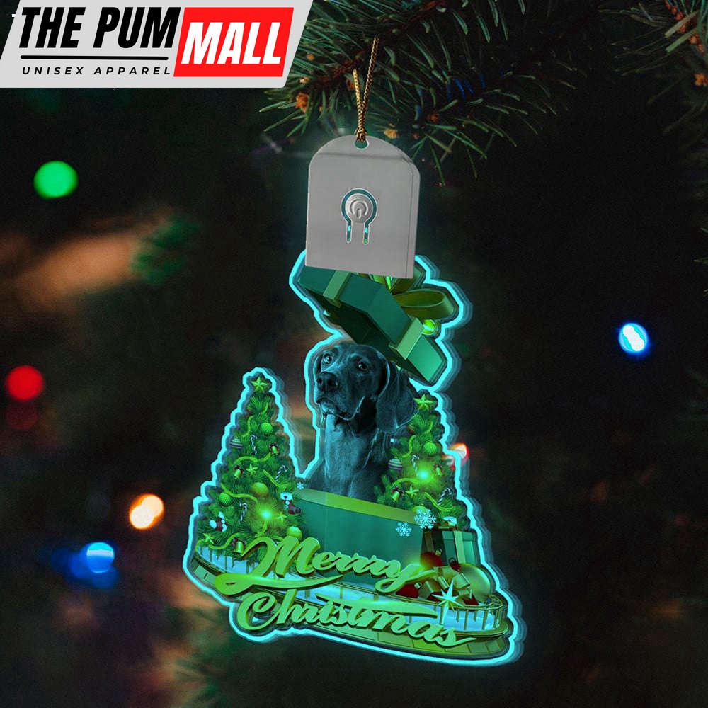 Weimaraner Led Christmas Tree Ornaments 2023 Lighted Christmas Ornament Dog Lovers Gift Limited Edition