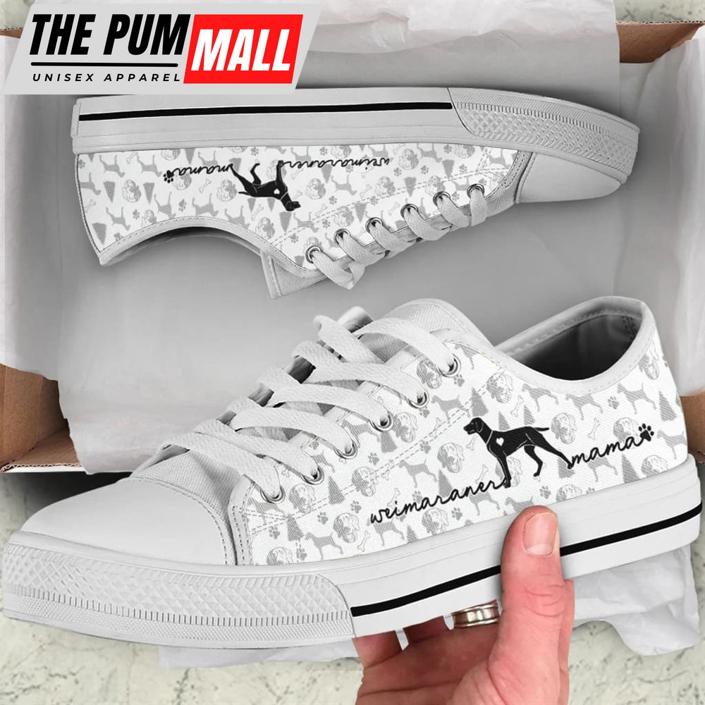 Weimaraner Low Top Shoes – Dog Walking Shoes Men Women – Dog Memorial Gift