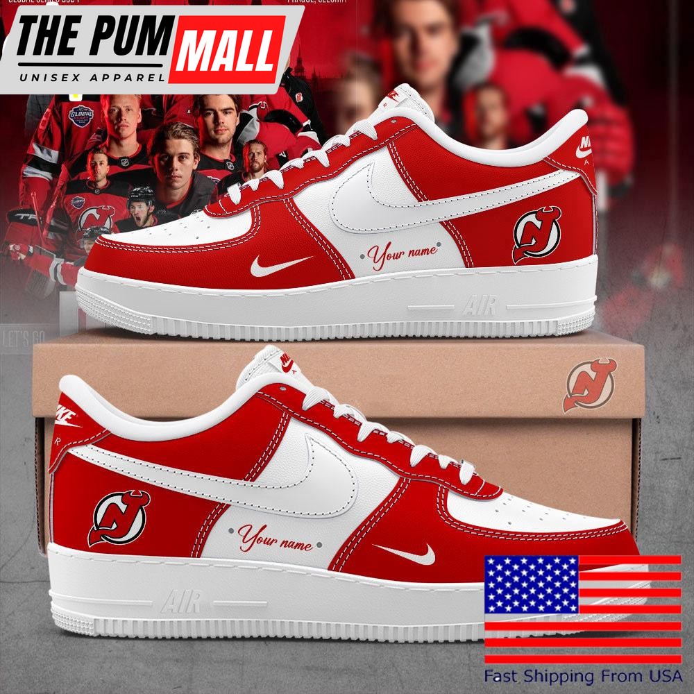 Welcome to New Seasion New Jersey Devils Custom Name Air Force 1 Shoes, Best Sneakers For Walking