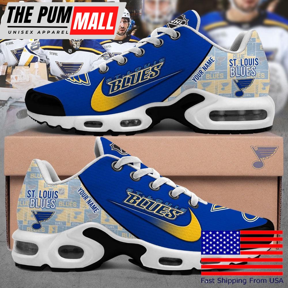 Welcome To New Seasion St Louis Blues Custom Name Air Max Plus Shoes