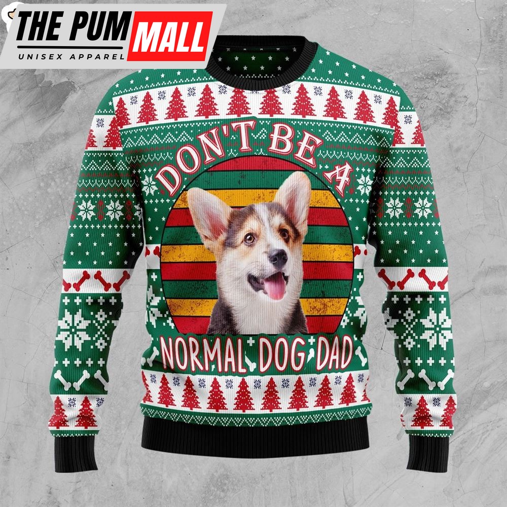 Welsh Corgi Dog Dad Ugly Christmas Sweater – Gift For Christmas – Gifts For Dog Lovers