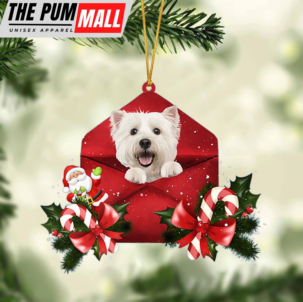 West Highland White Terrier Christmas Letter Ornament – Car Ornament – Gifts For Pet Owners Limited Edition