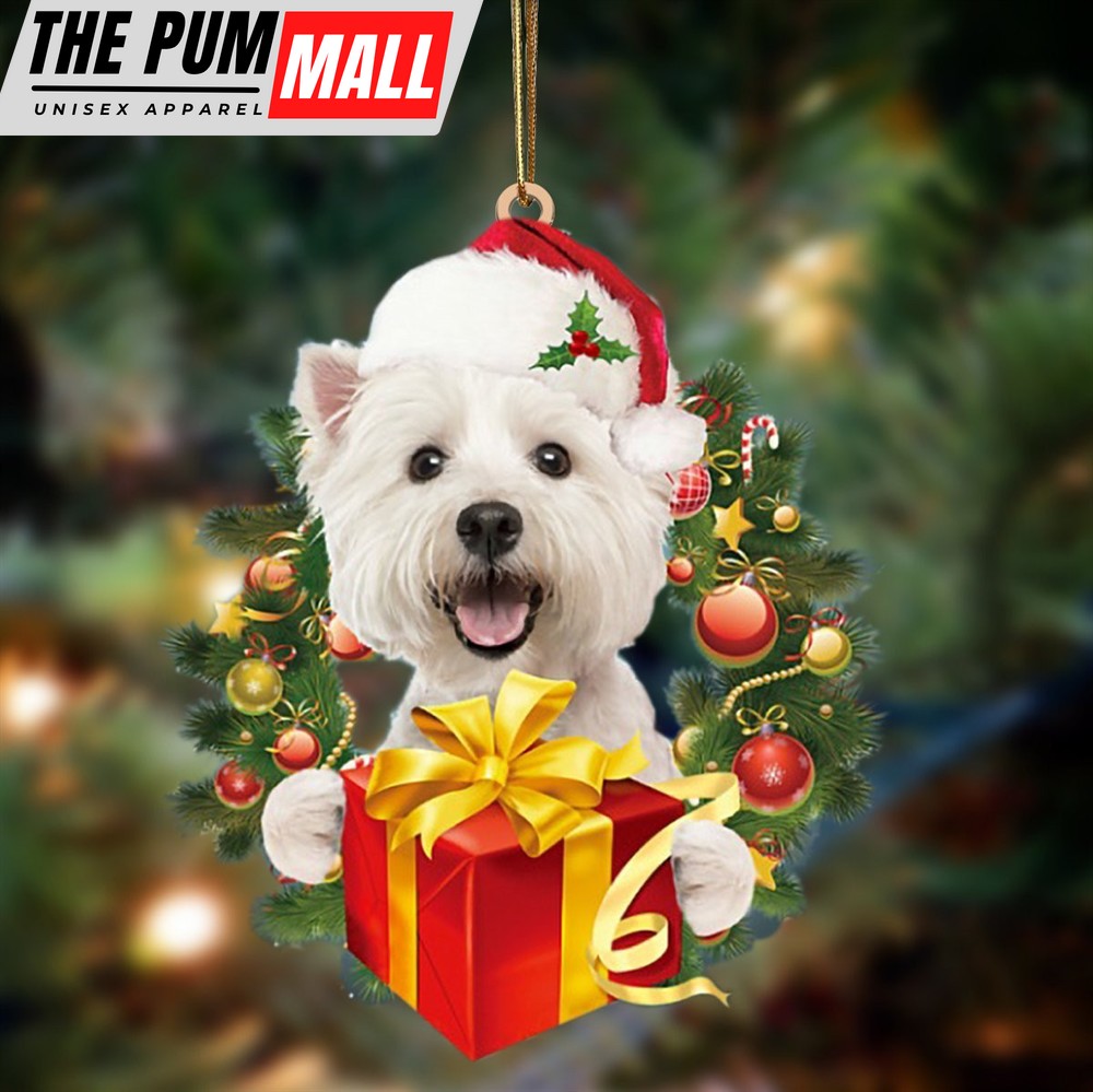 West Highland White Terrier Give Gifts Hanging Ornament – Flat Acrylic Dog Ornament – Dog Lovers Gifts For Him Or Her Limited Edition
