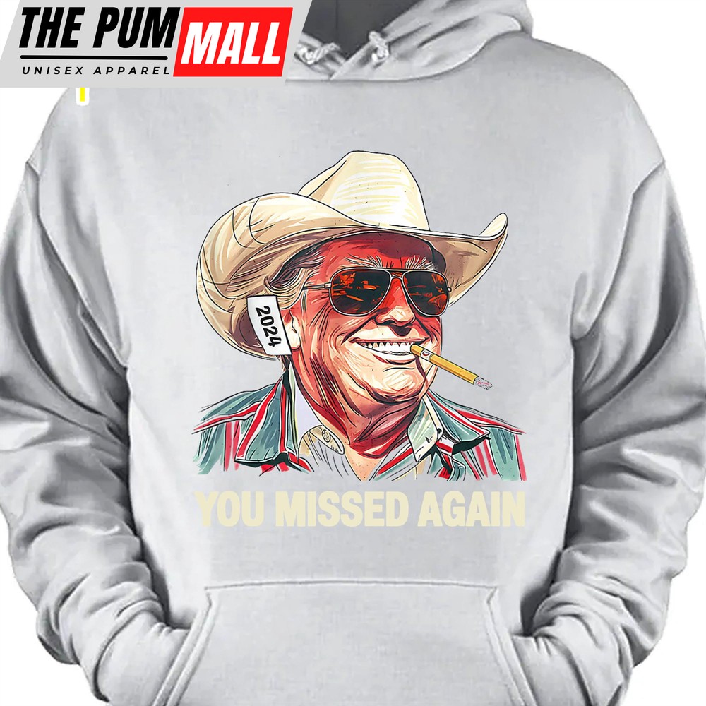 western-trump-cowboy-you-missed-again-shirt-you-missed-shirt-make-america-great-r95emyhv Western Trump Cowboy You Missed Again Shirt You Missed Shirt Make America Great Tee Trump Supporters Shirt Dark