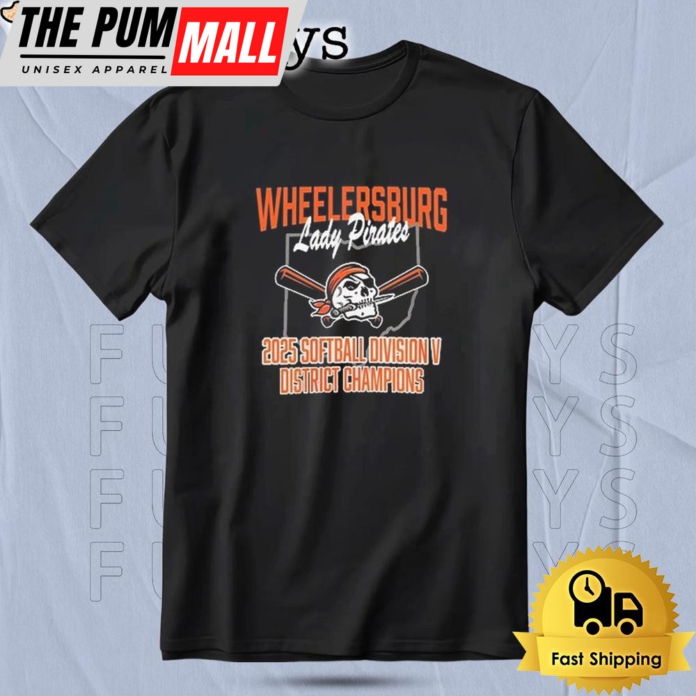 Wheelersburg Softball 2025 Division V District Champions T Shirt