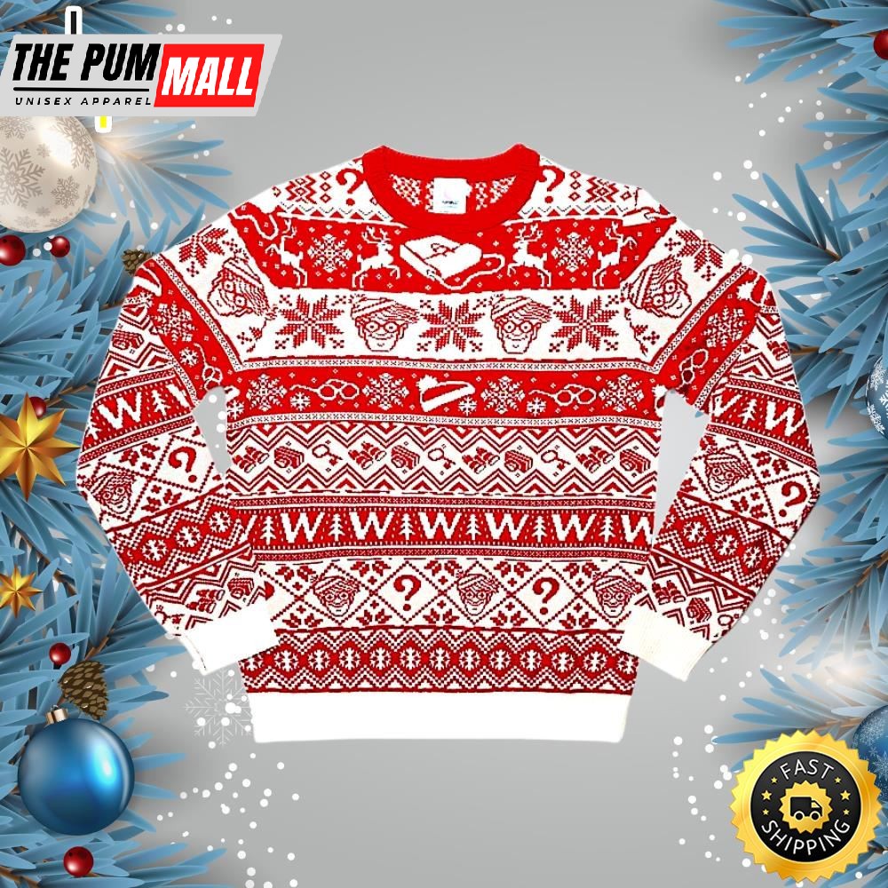 Where’s Wally Ugly Christmas Sweater