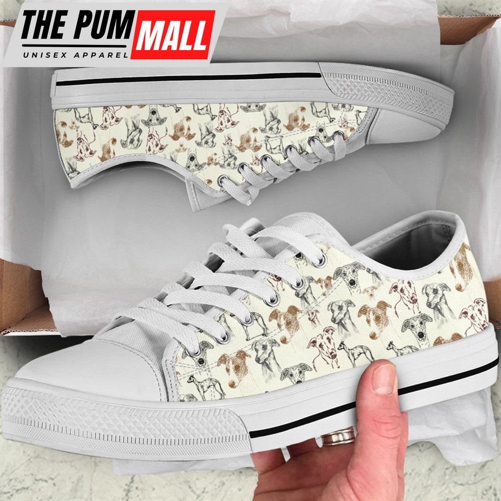 Whippet Low Top Shoes – Sneaker For Dog Walking – Lowtop Casual Shoes Gift For Adults