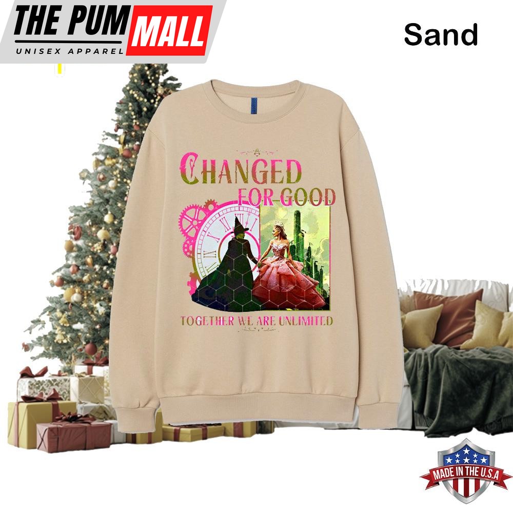 Wicked Changed For Good Sweatshirt, Wicked Defy Gravity Sweatshirt