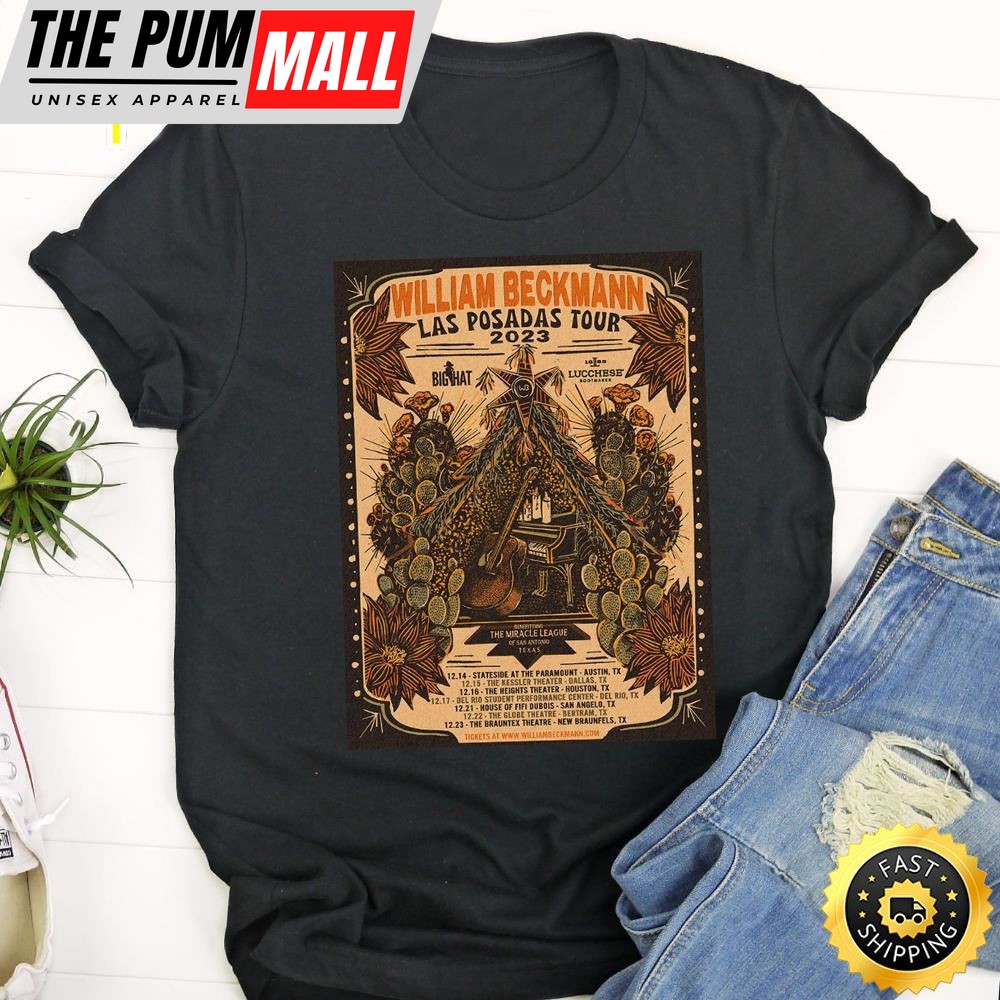 William Beckmann Live 2025 Las Posadas Tour Tshirt