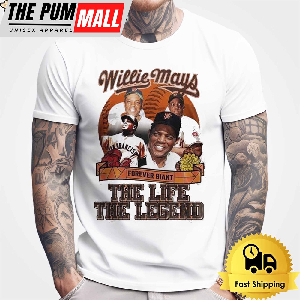 Willie Mays The Life The Legend T Shirt