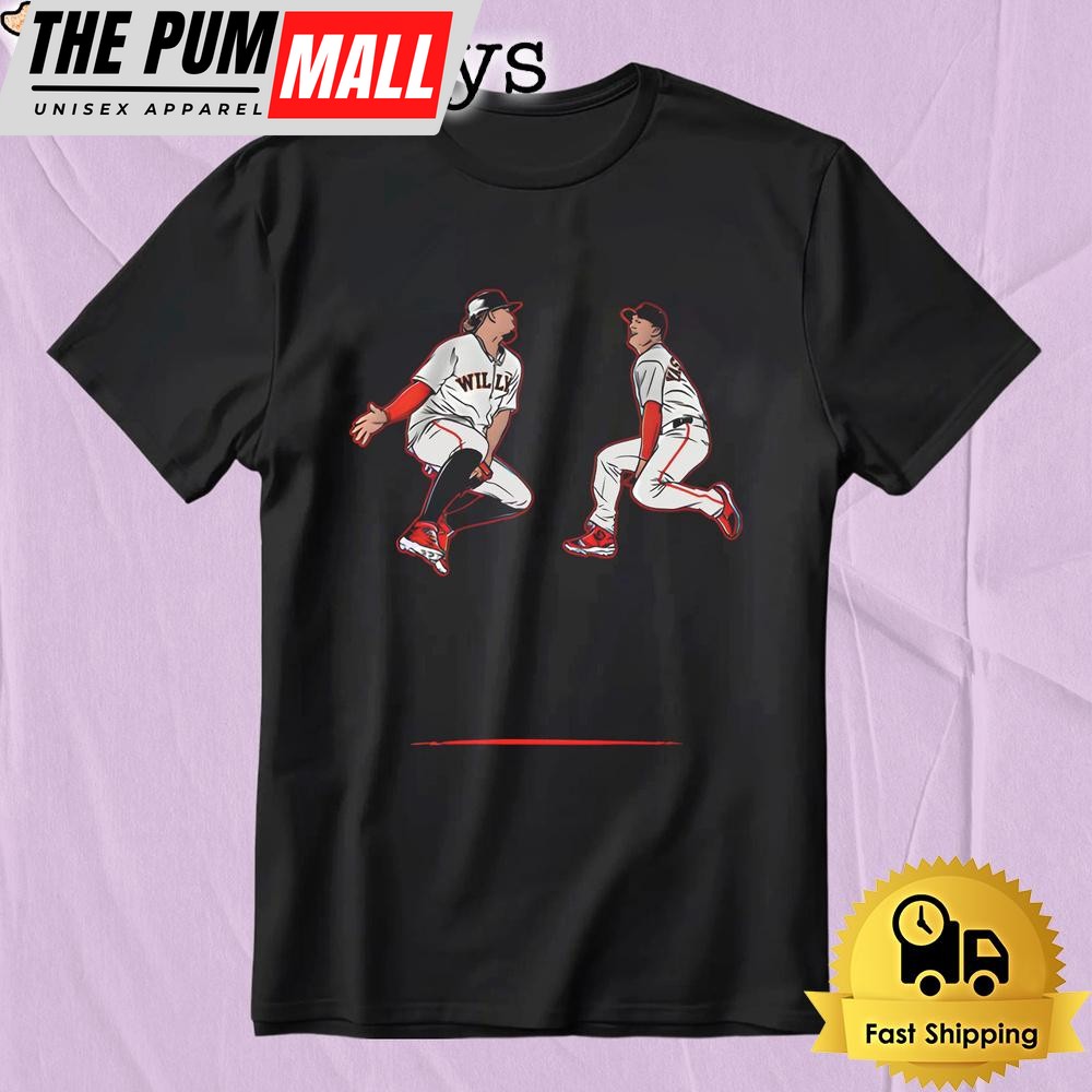 Willy Adames Mike Yastrzemski Mad Hops Baseball T-Shirt
