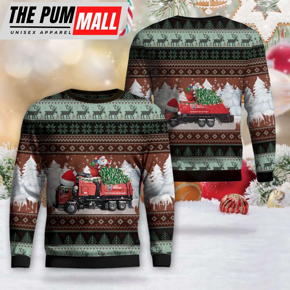 WIN Waste Innovations Waste Management Christmas Sweater 3D Gìt For Christmas