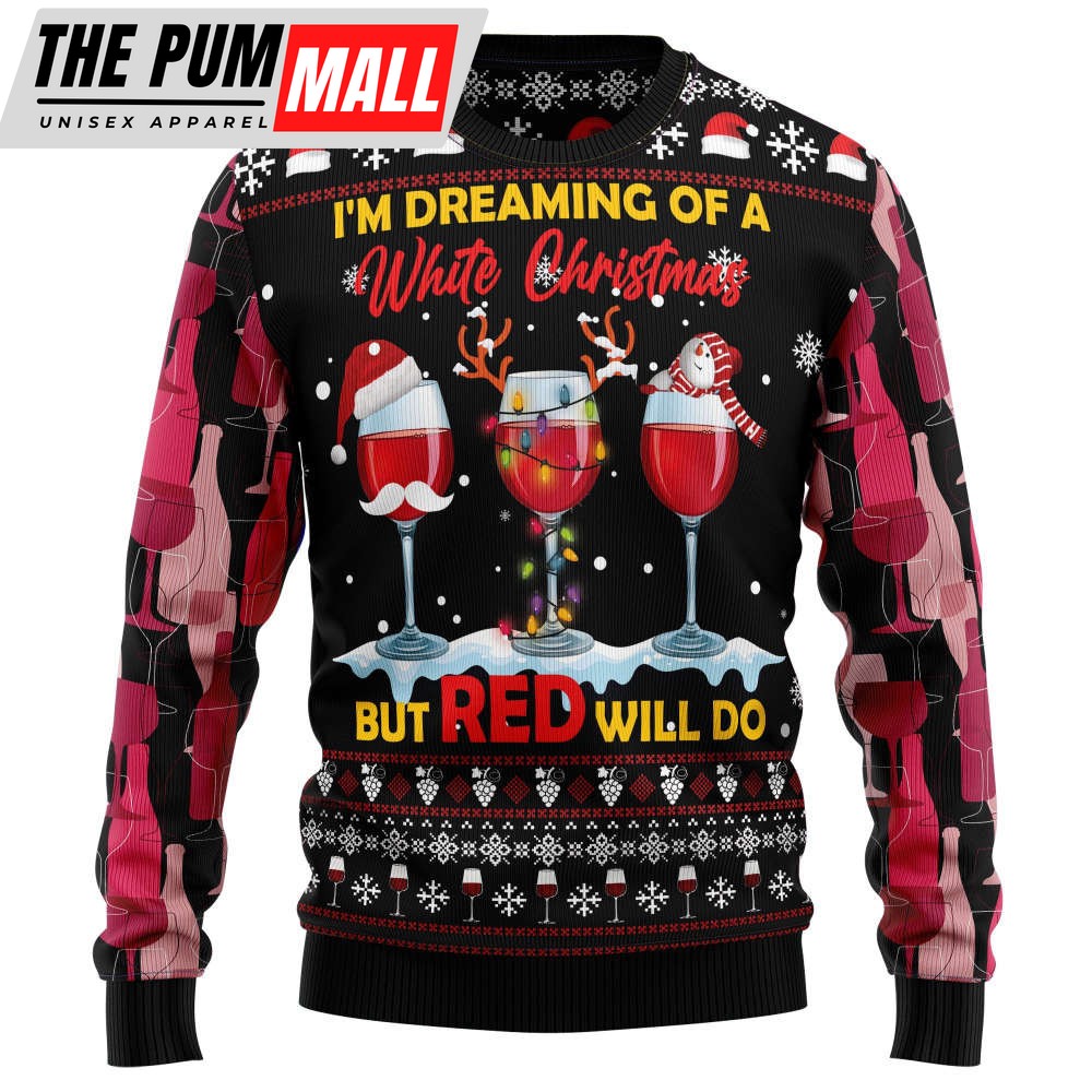 Wine Red T1911 Ugly Christmas Sweater for Men and Women – TB82769
