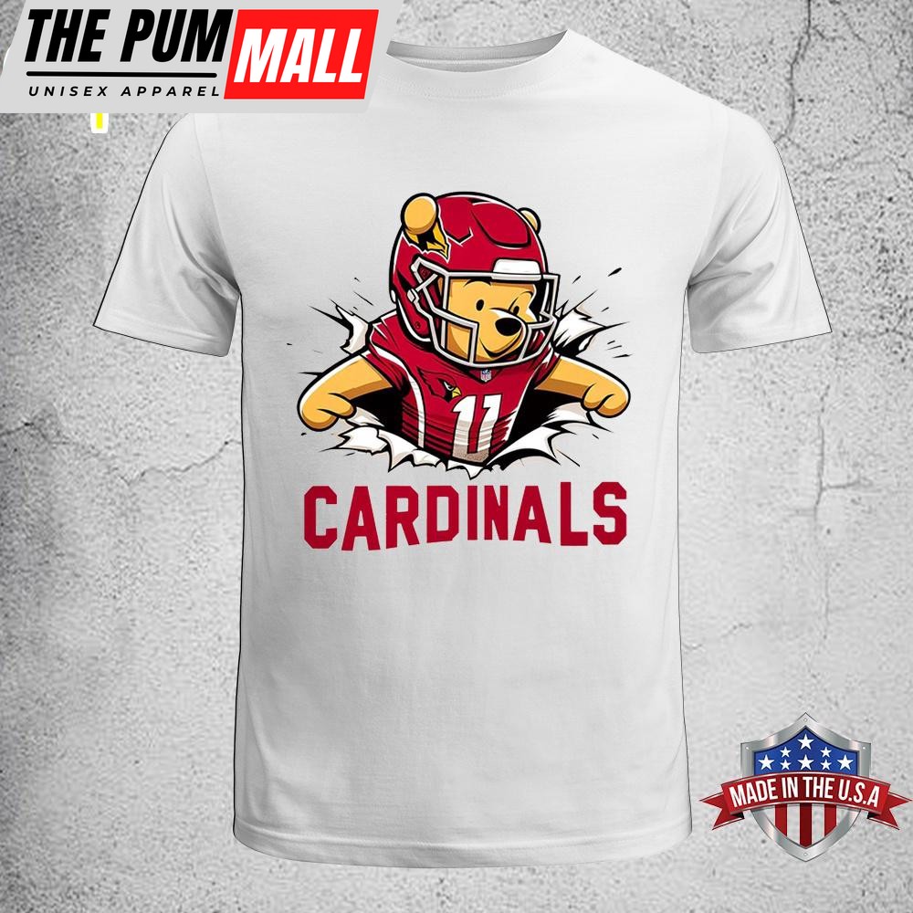 Winnie The Pooh Arizona Cardinals NFL Unisex T-Shirt