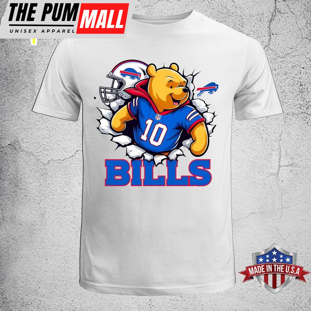Winnie The Pooh Buffalo Bills NFL Unisex T-Shirt