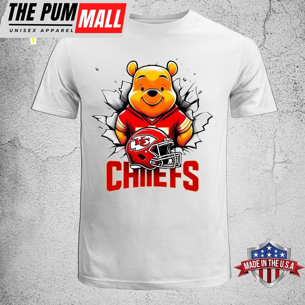 Winnie The Pooh Chiefs NFL Unisex T-Shirt