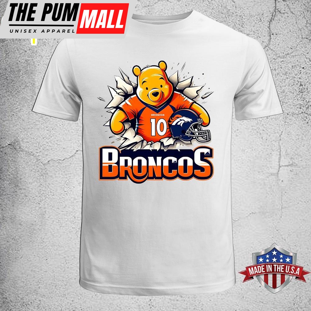 Winnie The Pooh Denver Broncos NFL Unisex T-Shirt