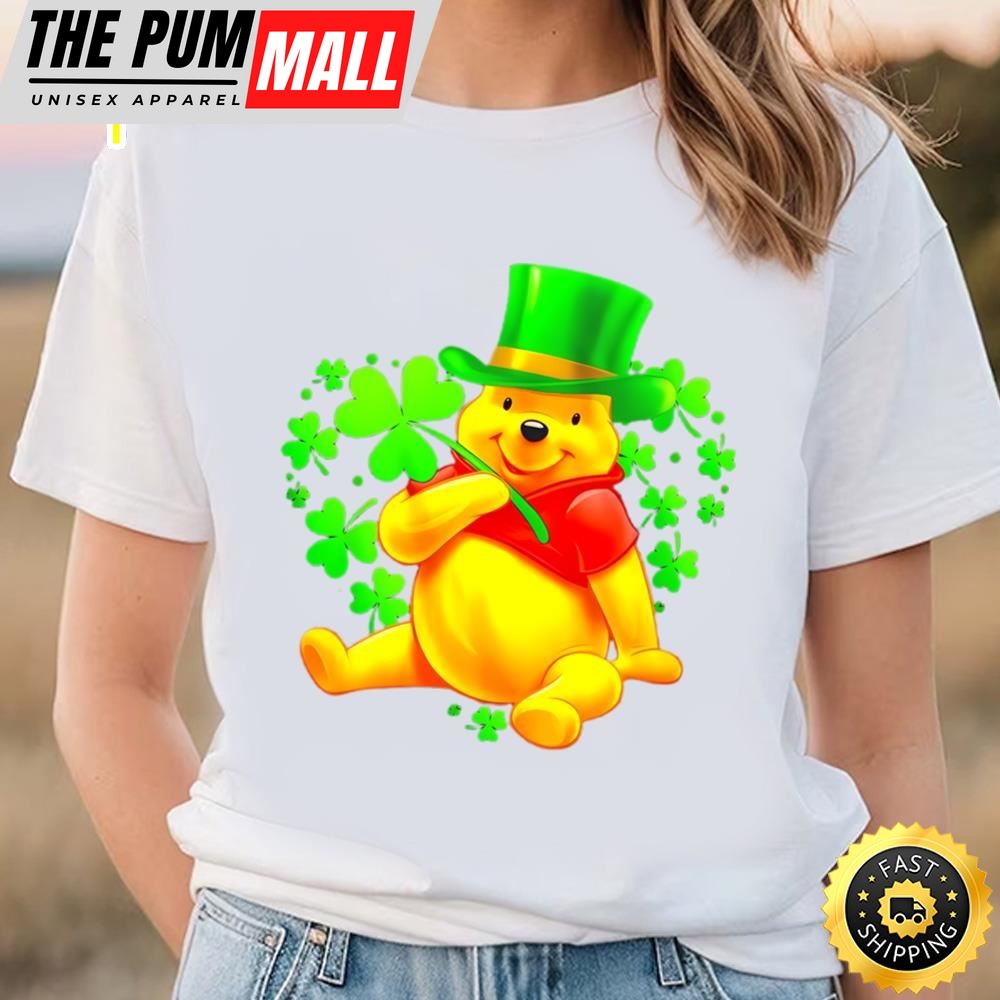 Winnie The Pooh Heart St.patricks Day Leprechaun Shirt
