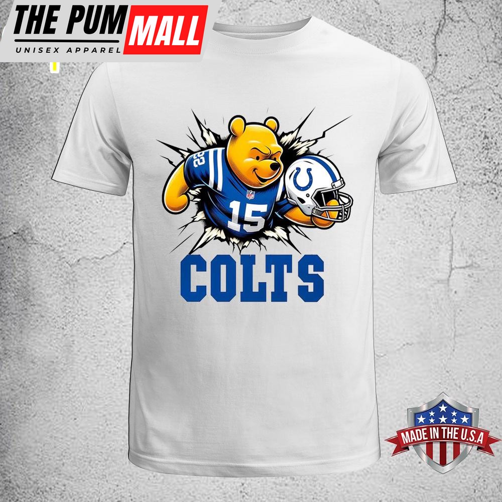 Winnie The Pooh Indianapolis Colts NFL Unisex T-Shirt