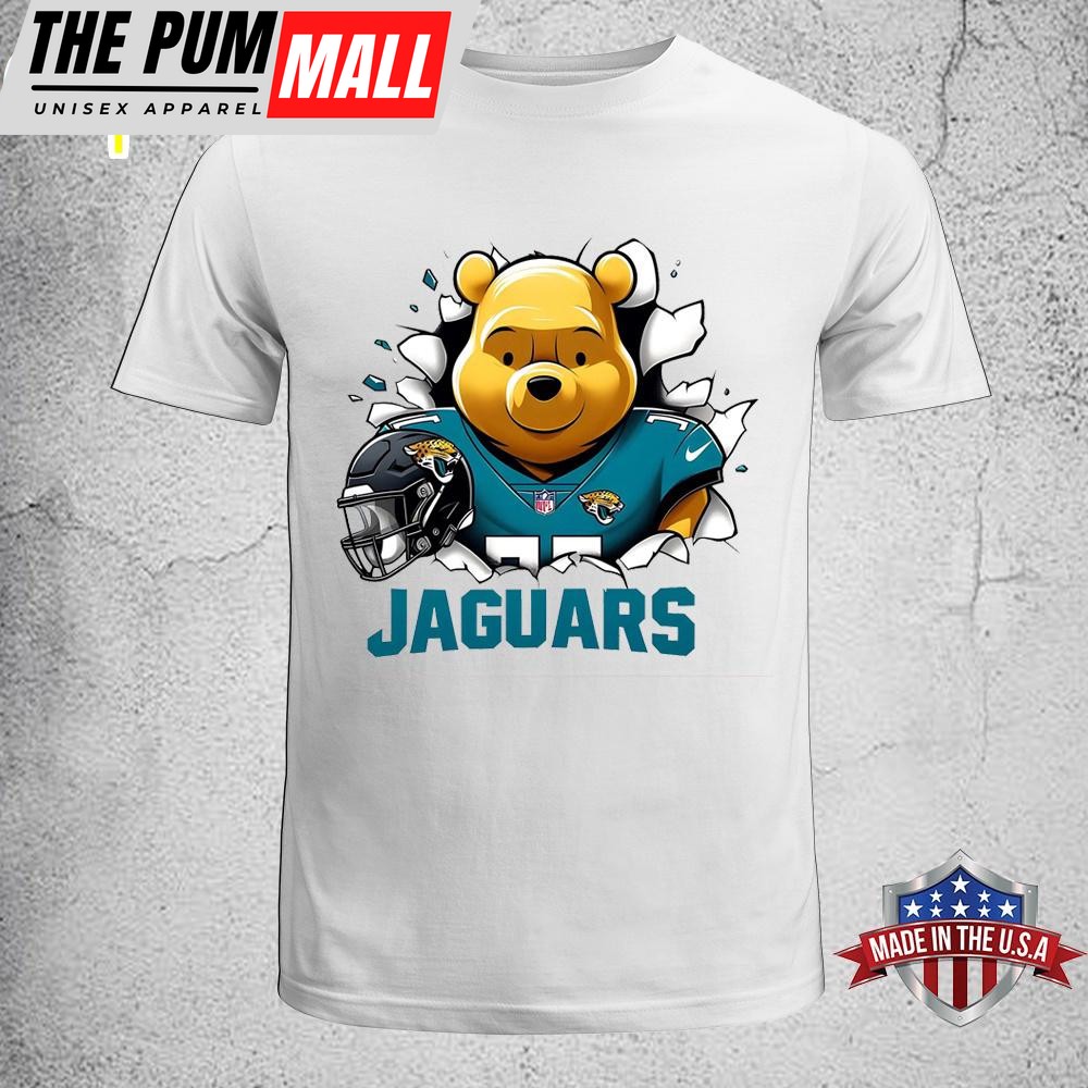 Winnie the Pooh Jacksonville Jaguars NFL Unisex T-Shirt
