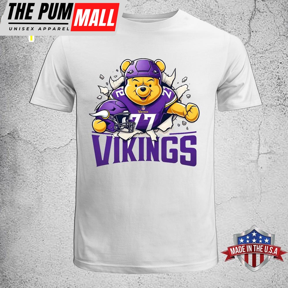 Winnie The Pooh Minnesota Vikings NFL Unisex T-Shirt