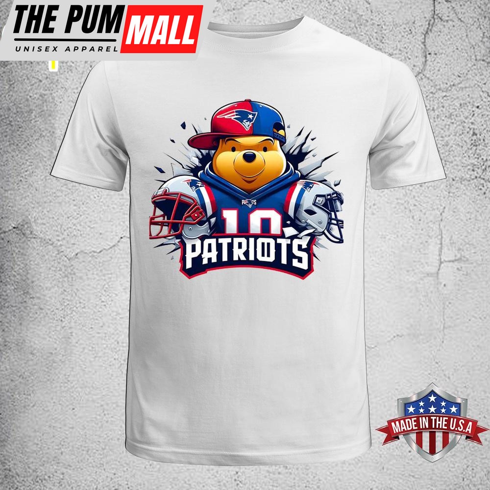 Winnie The Pooh New England Patriots NFL Unisex T-Shirt