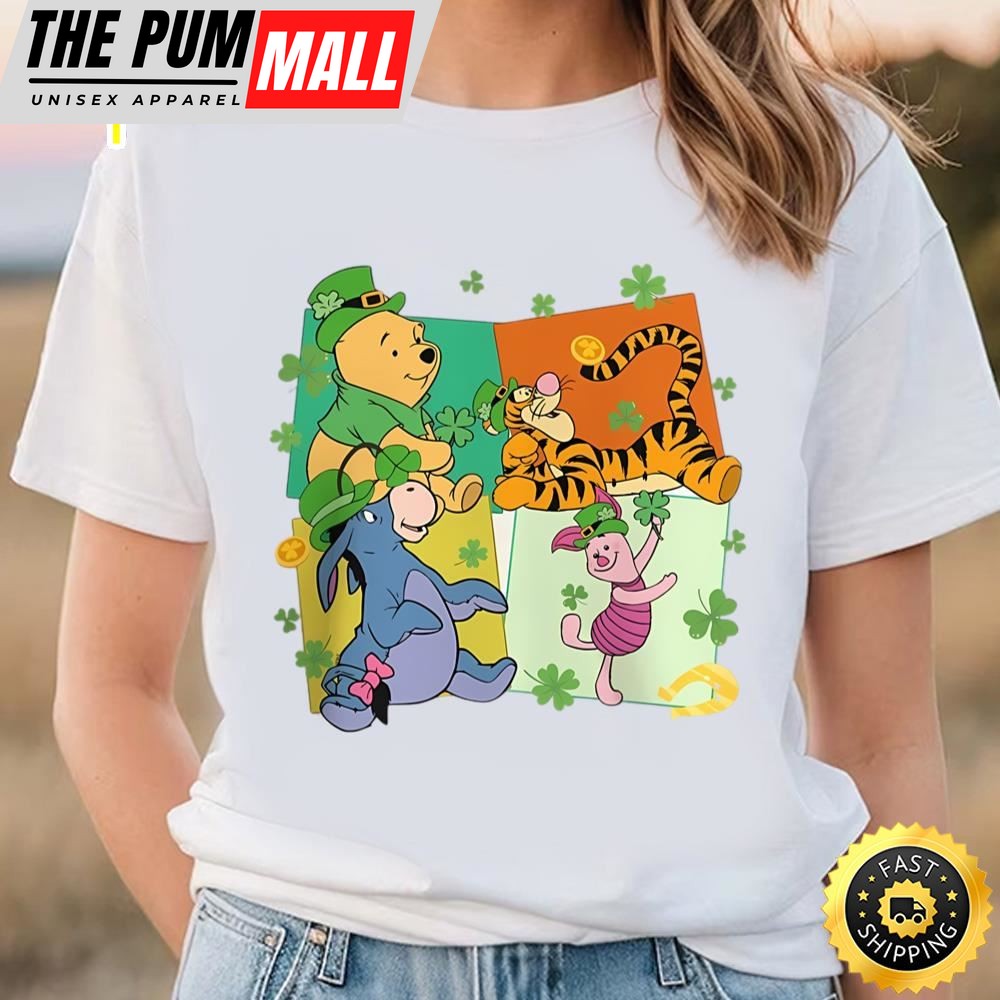 Winnie The Pooh St Patricks Day Shirt, Pooh And Friends Patrick…