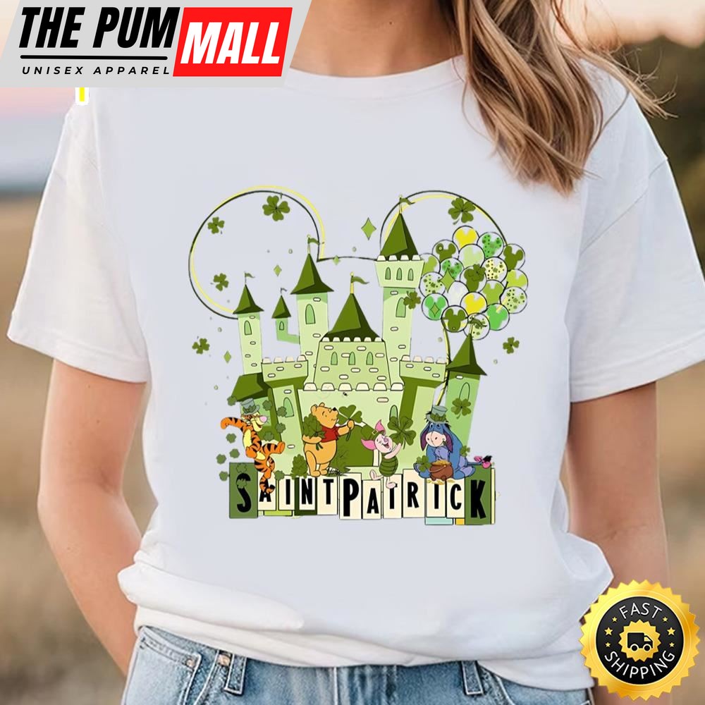 Winnie The Pooh St Patricks Day T-Shirt, Pooh And Friends Patrick…