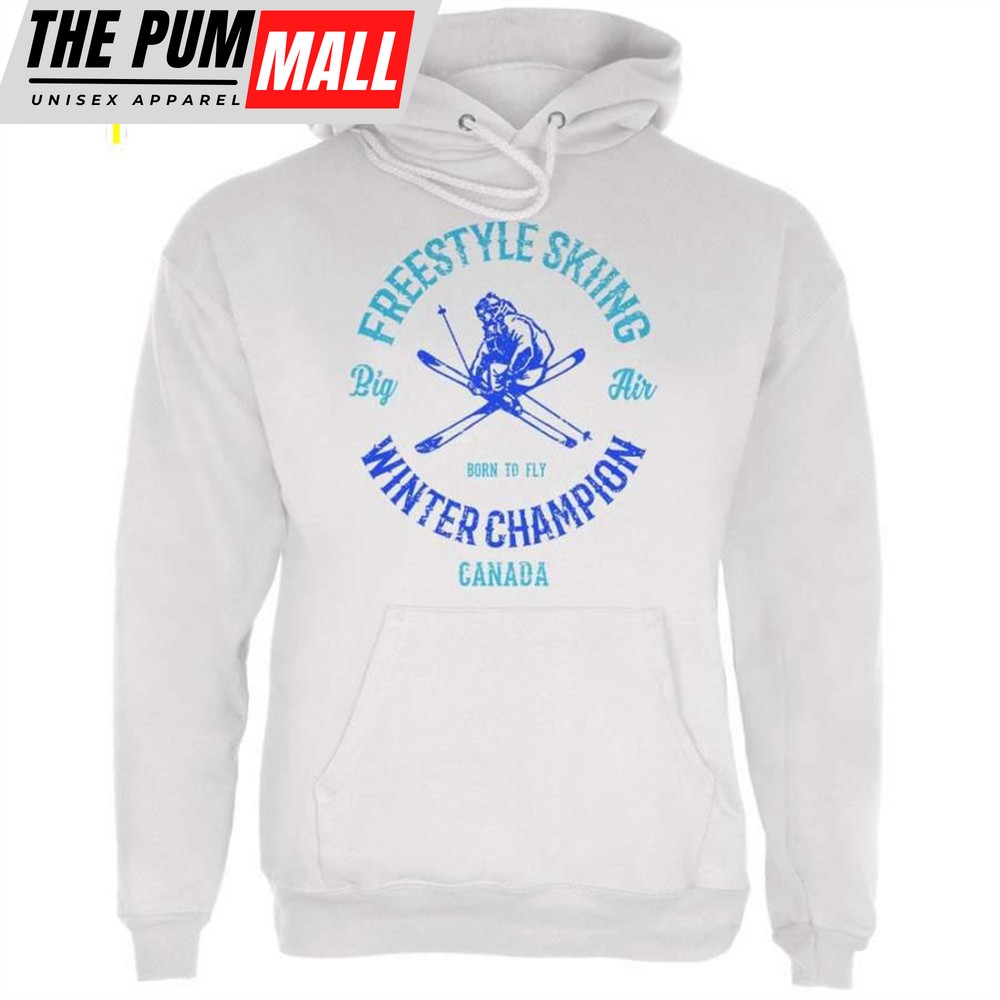 Winter Games Freestyle Skiing Champion Canada Mens Hoodie