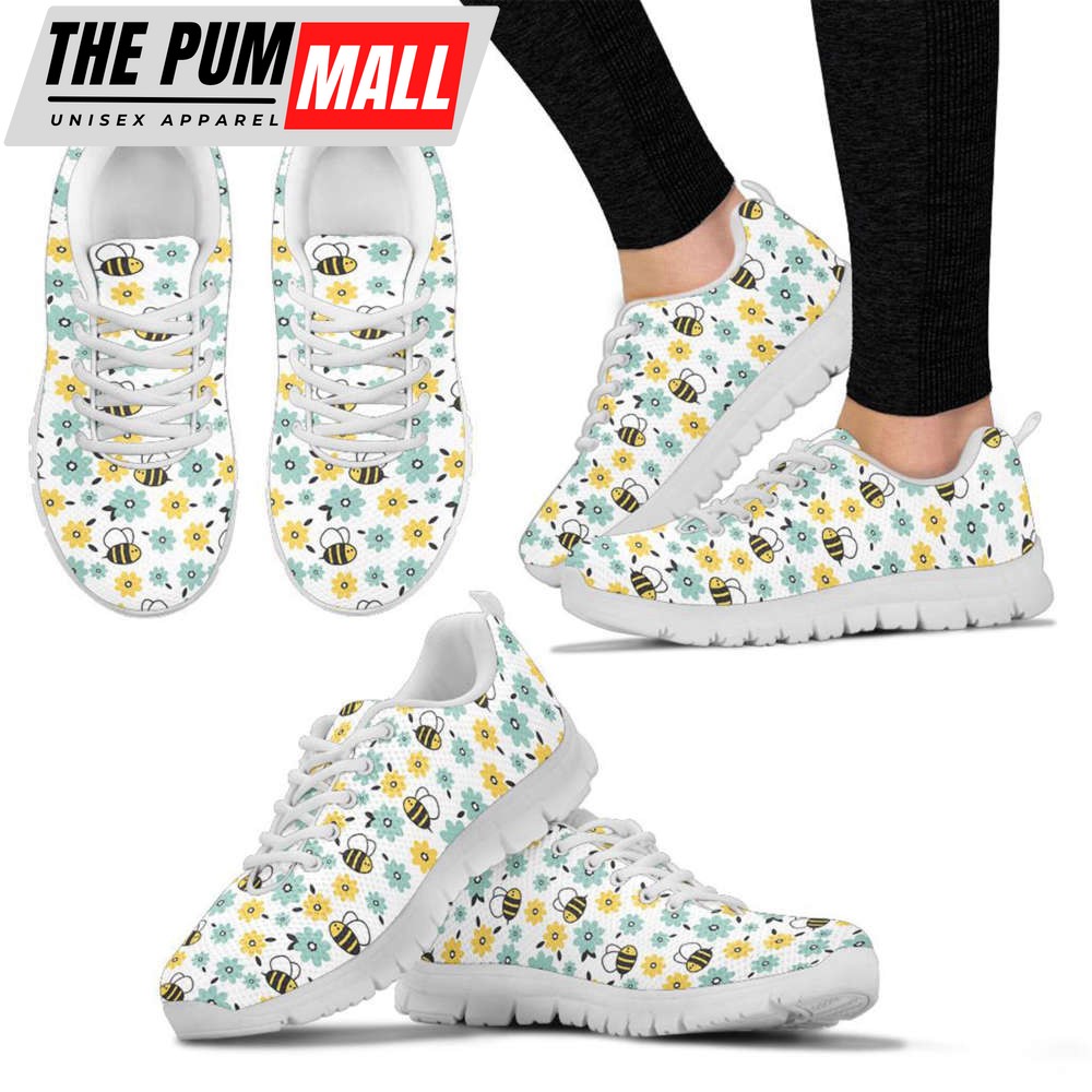 Women’s Bumble Bees Kid’s Sneakers, Unisex Kid’s Size Casual Shoes, Casual Sneakers