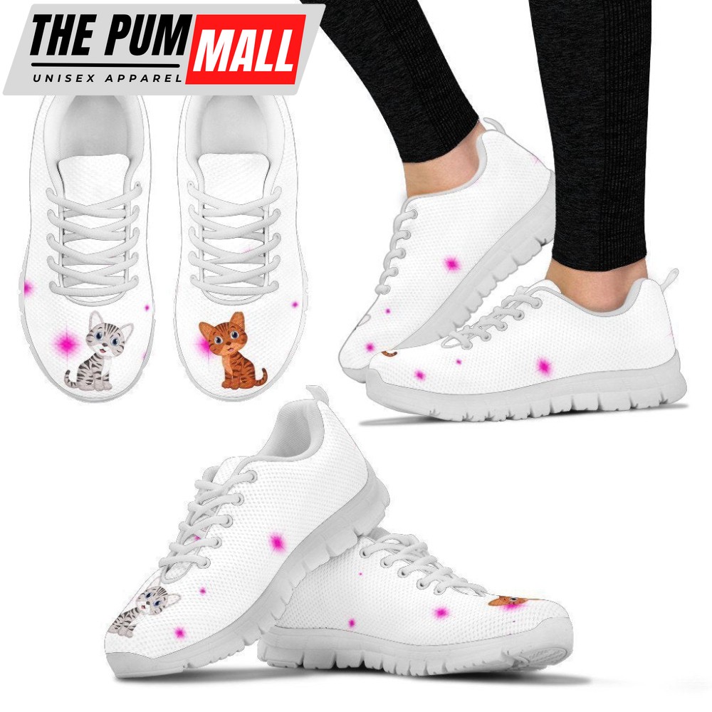 Women’s Cat Sneakers Walking Running Lightweight Casual Shoes For Men And Women