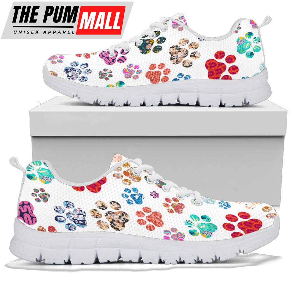 womens-paw-prints-kids-white-sneakers-mothers-day-for-pet-lover-6e2watqr Women’s Paw Prints Kids White Sneakers, Mother’s Day For Pet Lover