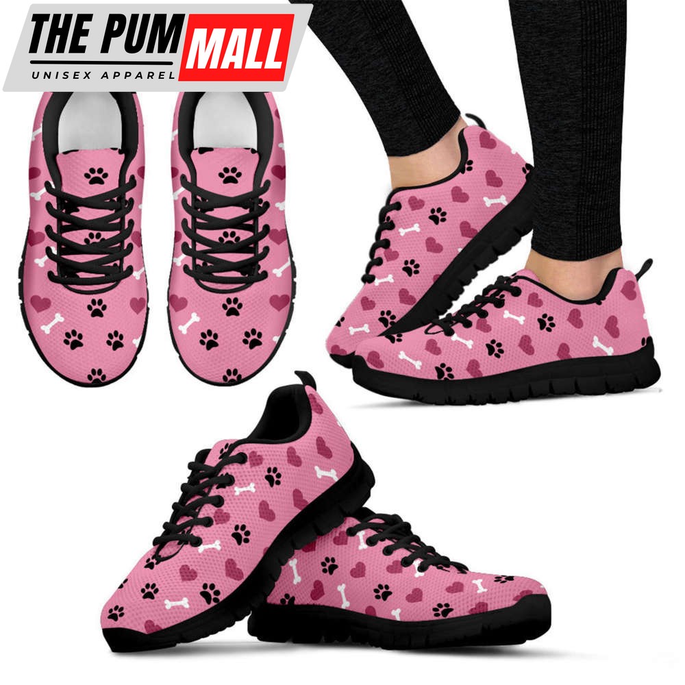 Women’s Paw Prints Sneakers, Trendy Sneaker Animal Lovers For Men And Women