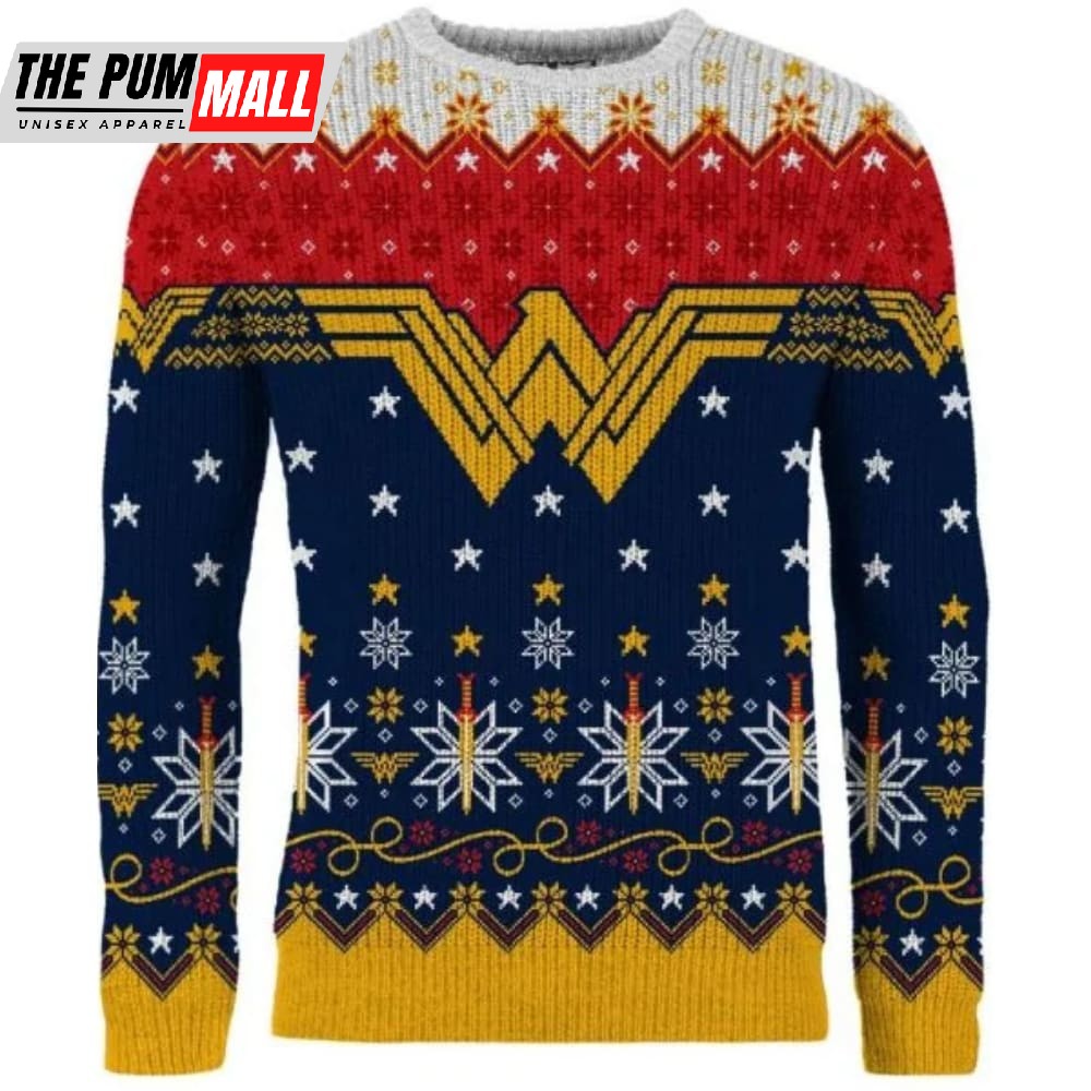 Wonder Woman A Wonder-ful Ugly Christmas Time Ugly Christmas Sweater