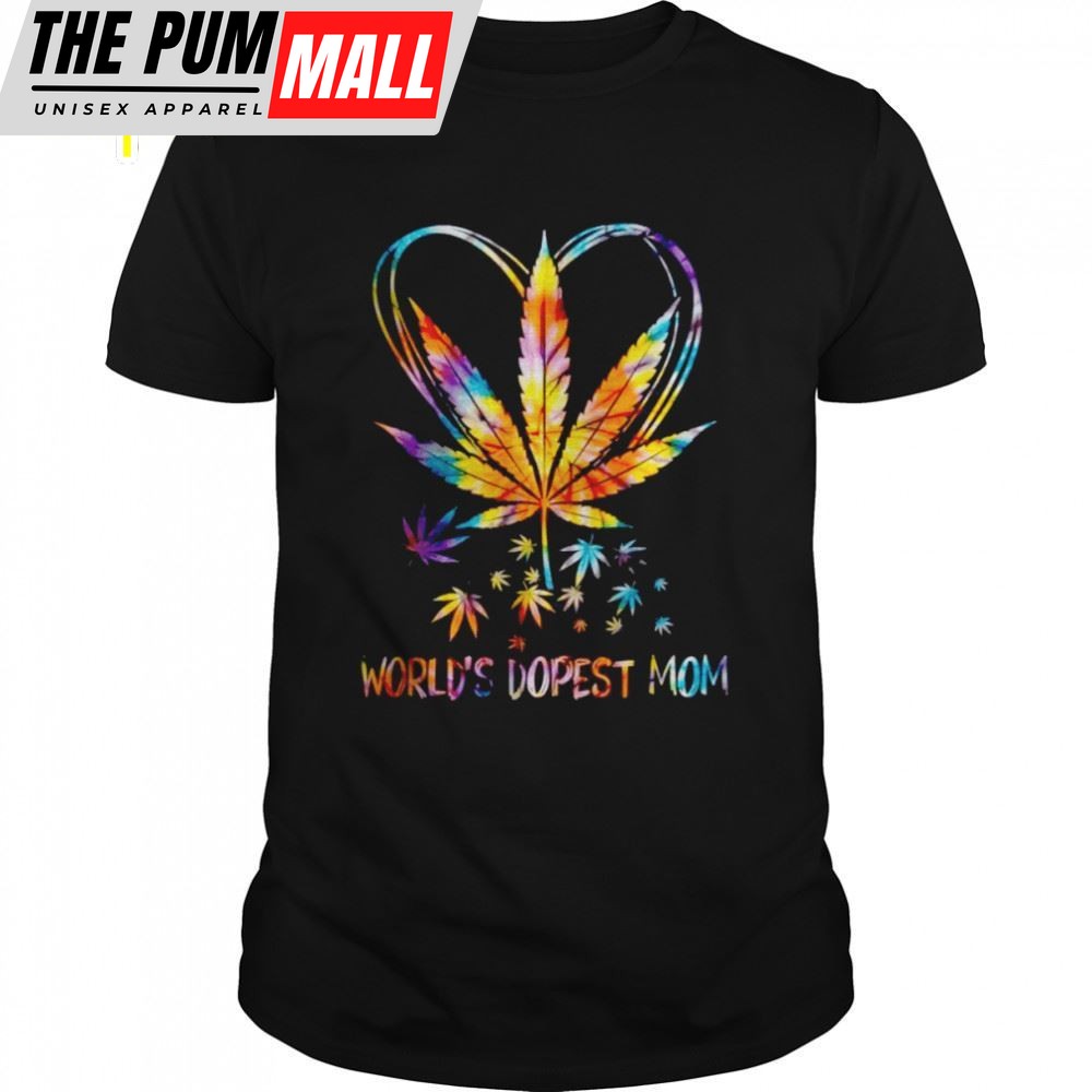 Worlds Dopest Mom Weed Leaf 420 Mothers Day Shirt