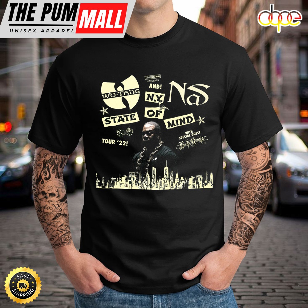 Wu-tang And Nas N.Y State Of Mind Tour 2025 Unisex T-shirt