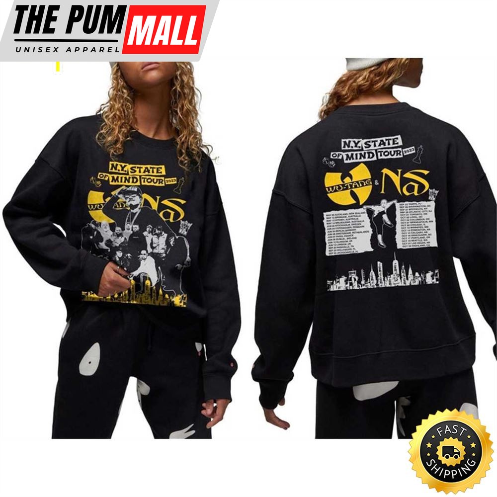 Wu-Tang And Nas Tour Sweatshirt, My State Of Mind Tour 2023 Unisex Tshirt
