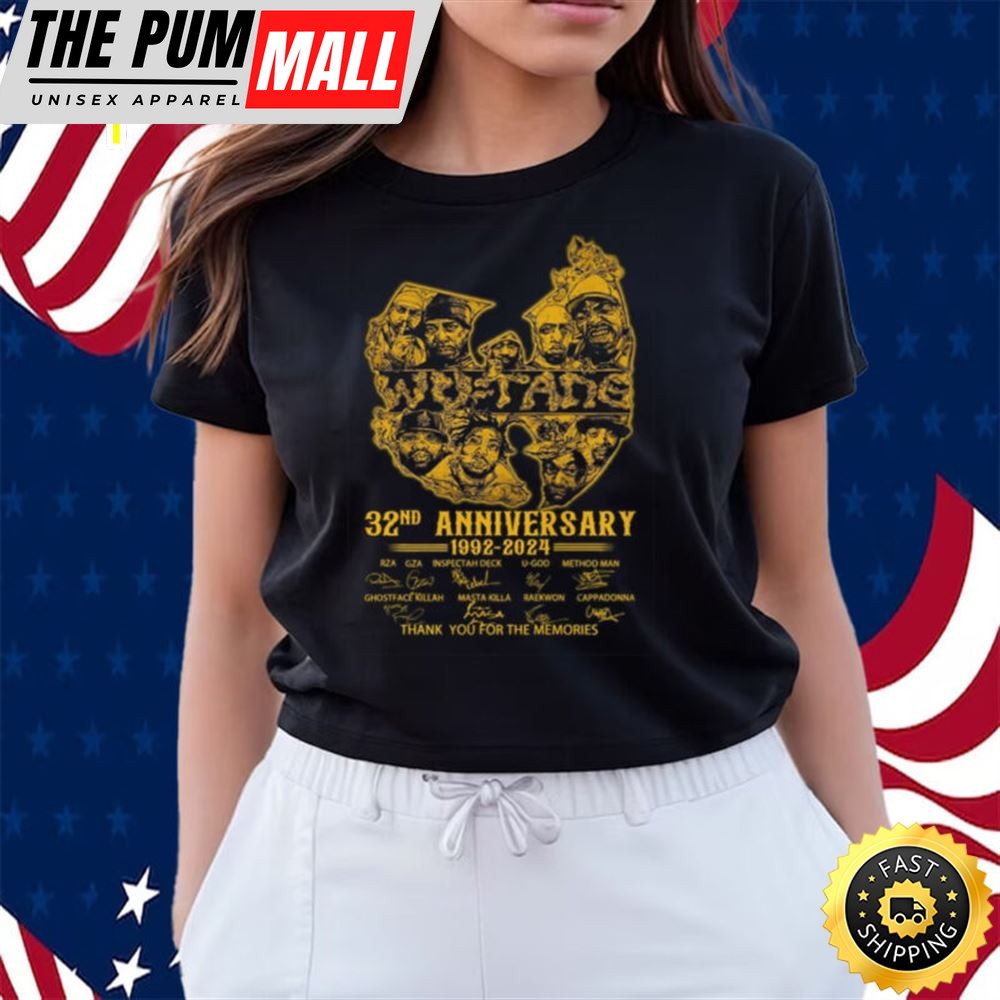 Wu-Tang Clan 32nd Anniversary 1992 – 2025 Thank You For The Memories Shirt