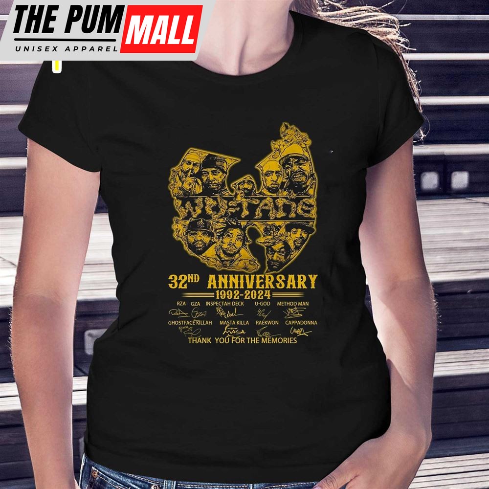 Wu-tang Clan 32nd Anniversary 1992 – 2025 Thank You For The Memories T-shirt