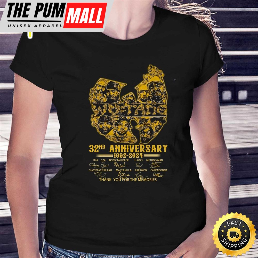 Wu-Tang Clan 32nd Anniversary 1992 – 2025 Thank You For The Memories T-Shirt